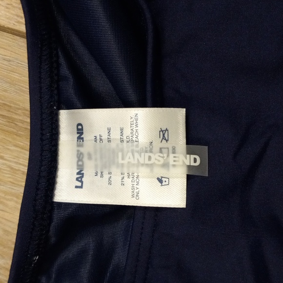 Lands' End Deep Sea Navy Swim Tankini - Picture 8 of 16